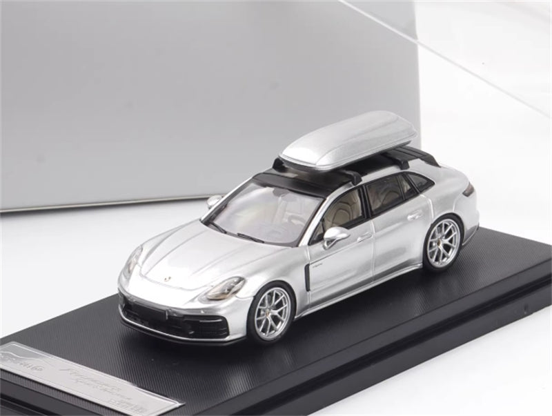 1:64 Porsche Panamera Travel version Limited Edition 699pcs ONLY  Silver Rhino Model DIECAST Model