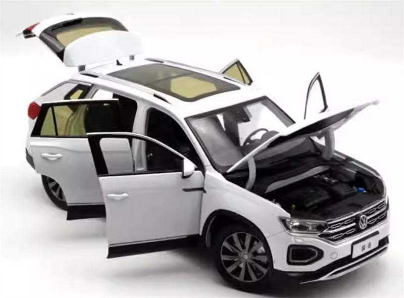FAW Volkswagen VW TAYRON SUV white 1:18 Car Pre-built Model view6