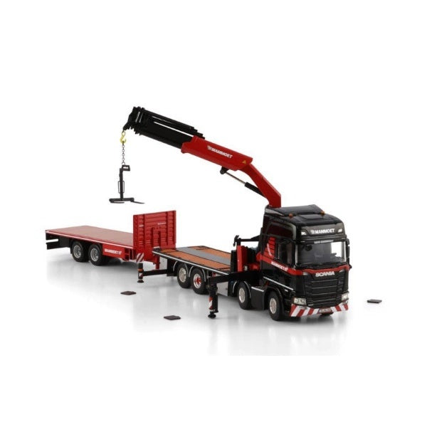 1:50 SCANIA  R 8x2 + load crane w/ 2 flatbed trailer MAMMOET   DIECAST Model
