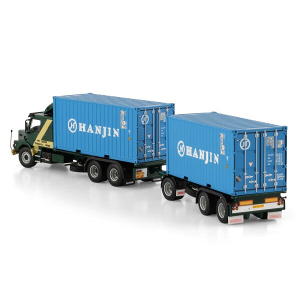 1:50 SCANIA KOOLWIJK 6X2 + 2X20FT CONTAINER WSI Diecast Model