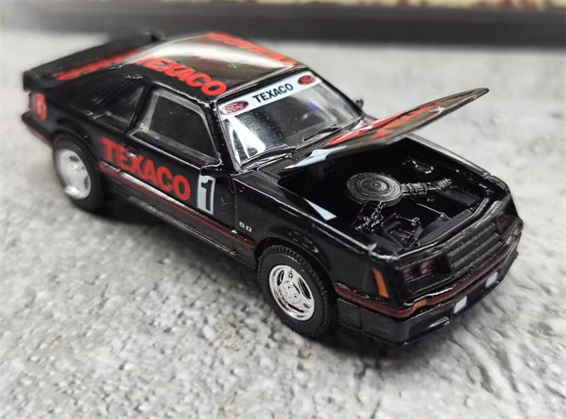 Greenlight d Mustang GT TEXACO Racing 1982 1:64 Car Pre-built Model