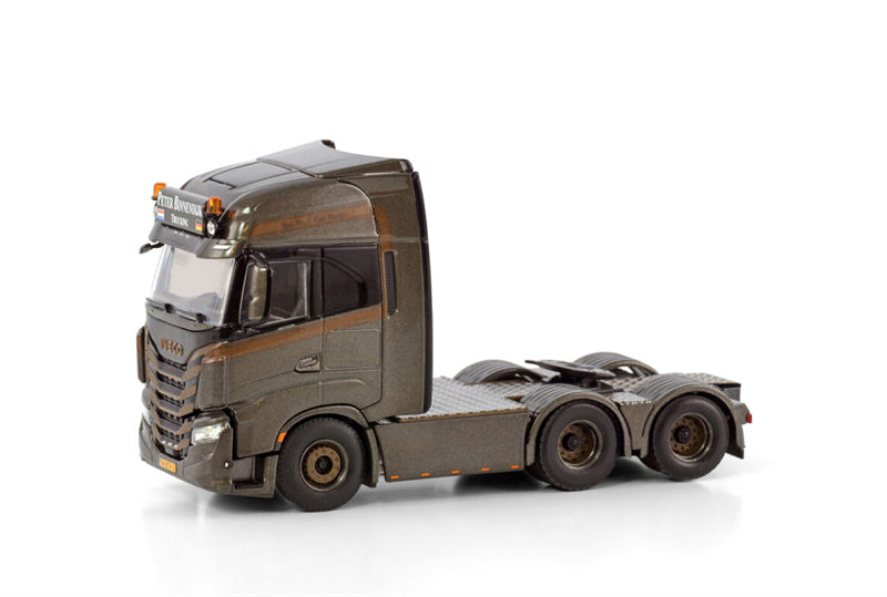WSI IVECO S-WAY AS HIGH 6X2 TAG AXLE Peter Binnendijk Trucking 1:50 Truck Pre-built Model