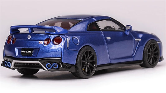 MOTORHELIX Nissan GT-R (R35) Track Edition Limited Edition 799PCS ONLY Gulf Blue 1:64 Car Pre-built Model view2