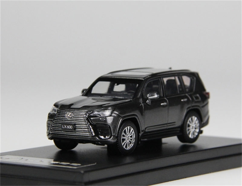 LCD-MODELS Lexus LX600 SUV Metallic Gray 1:64 car Pre-built Model view1