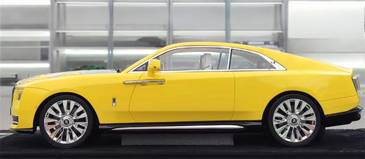 HH Model Rolls Royce SPECTRE yellow 1:18 Car Pre-built Model view2