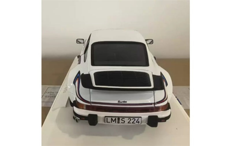 1:18 Porsche 911 Turbo 3.3  White w/ stripe NOREV  DIECAST Model