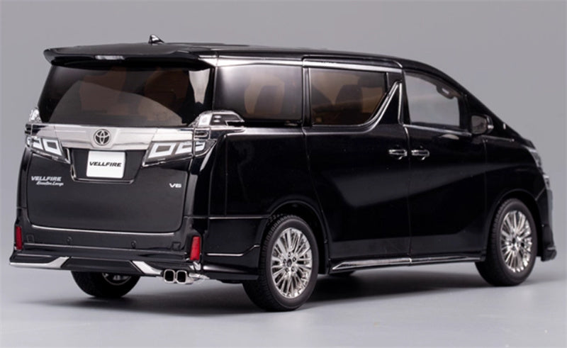 KengFai Toyota Vellfire MPV Business Vehicle Black left hand drive 1:18 Car Pre-built Model view6