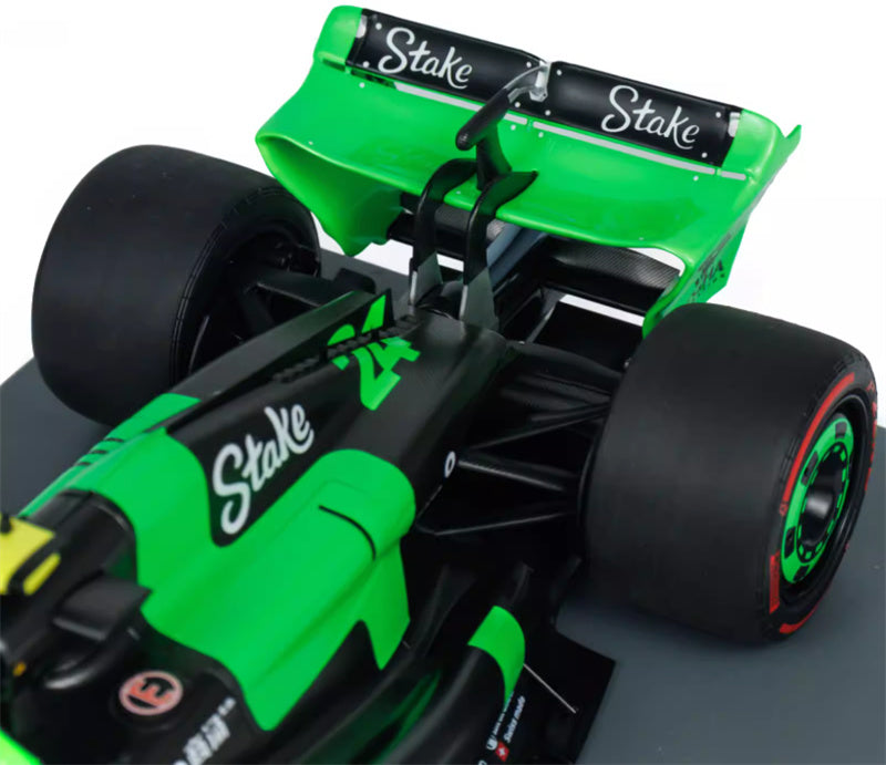 1:18  Stake Kick Sauber C44 #24 Zhou China GP 2024 Green  MINICHAMPS Limited Edition 888PCS ONLY Resin Car Model