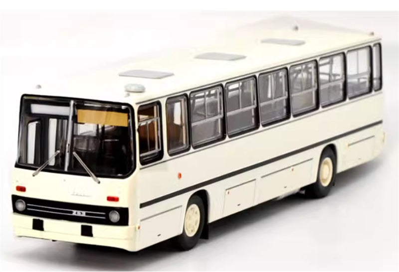 Demprice Russian 263 Bus white 1:43 Bus Pre-built Model view1