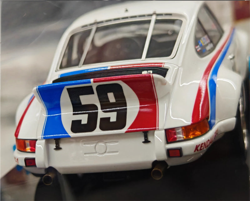 1:18 Porsche 911 White blue pigment version Amalgam #59 Resin Car Model view10
