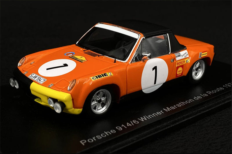 spark Porsche 914/6 Winner Marathon de la Route 1970 1:43 Pre-built Model view1