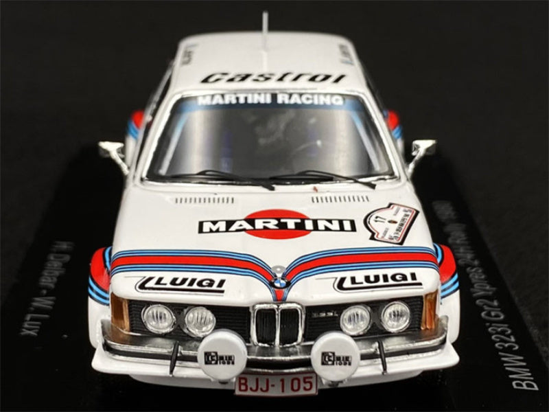 Spark BMW 323i Gr2 Ypres 24H Rally 1980 H.DELBAR 1:43 Car Pre-built Model view6