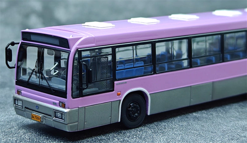 AUTO-GLIMPSE Huanghai DD6121HS City Bus Non air-conditioned version Purple 1:64 Bus Pre-built Model view3