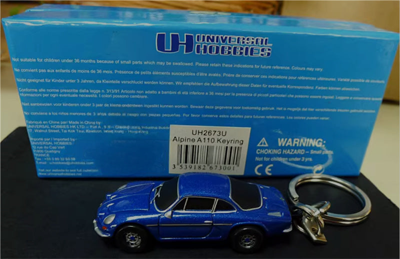 Universal Hobbies Renault Alpine A 110 Keychain Blue  Keychain Pre-built Model