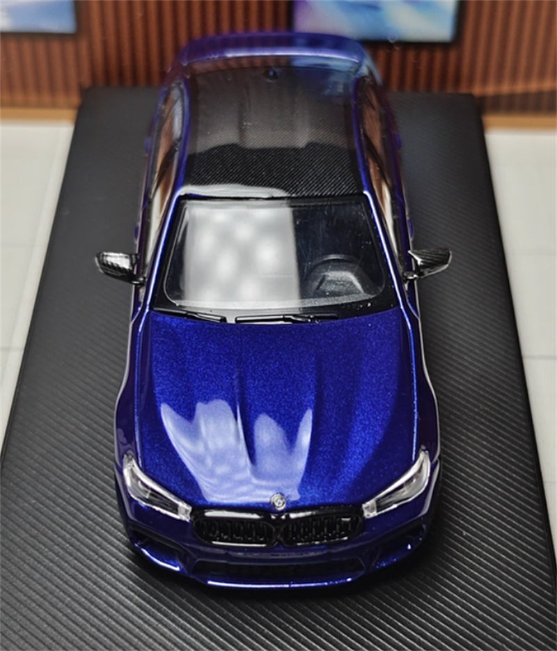 1:64 BMW M5 F90 Metallic Blue MJ Model Limited Edition 999PCS ONLY DIECAST Civil Car Model