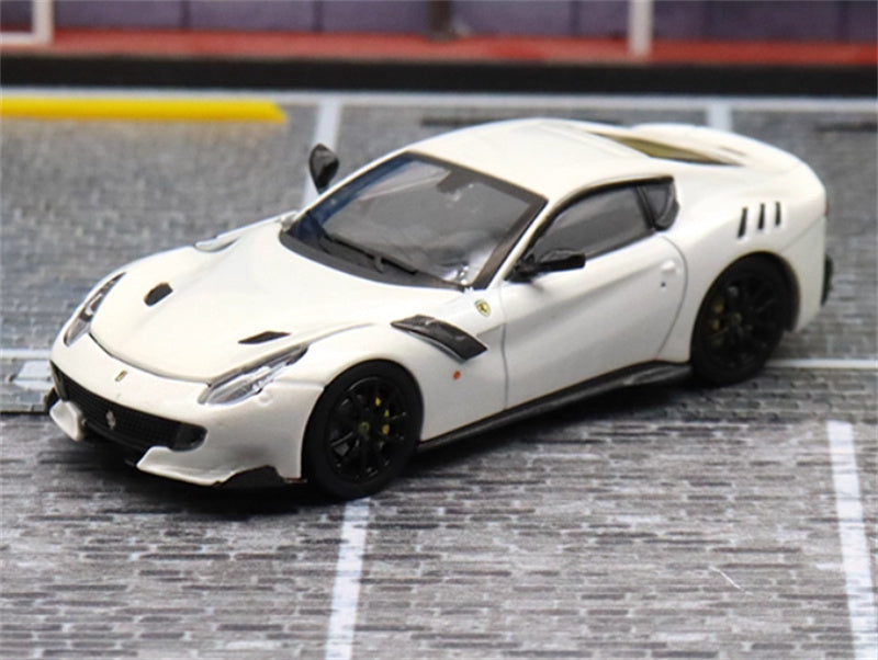 Stance Hunters Ferrari F12 TDF Supercar Limited Edition 799PCS ONLY white 1:64 Car Pre-built Model view1