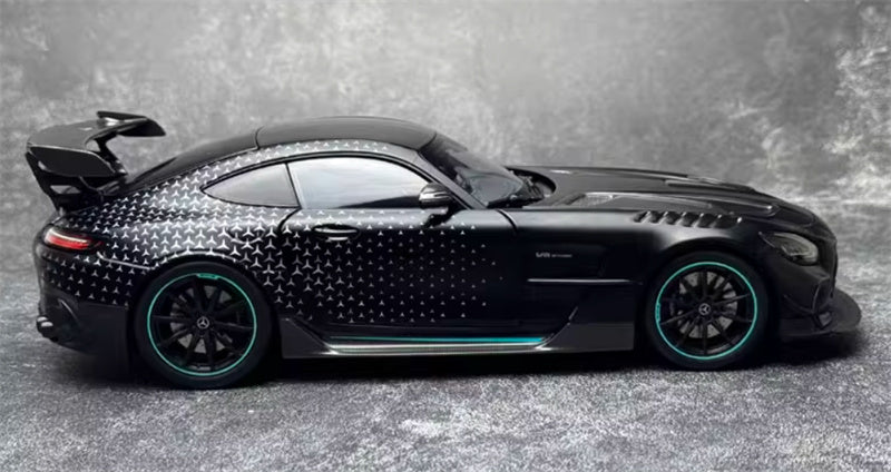 MINICHAMPS Mercedes AMG GT Black Series 2021 Starry Black Coating Limited Edition 400PCS ONLY 1:18 Car Pre-built Model view6