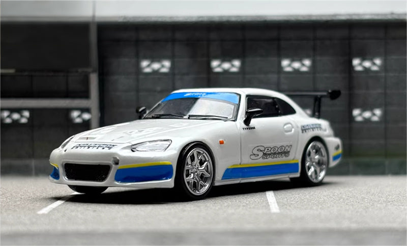 SW Honda S2000 SOOP Pearl White Limited Edition 499PCS ONLY 1:64 car Pre-built Model view1
