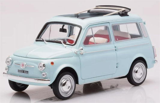 NOREV FIAT 500 GIARDINIERA 1964 blue 1:18 Car Pre-built Model view1