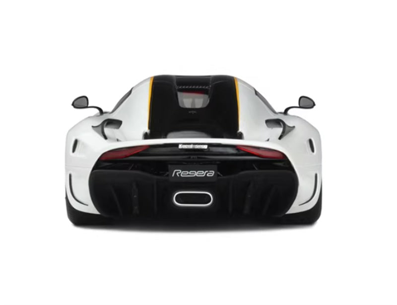 1:18 Koenigsegg Regera 2018 White Orange  GT SPIRIT Limited Edition No tail version Resin Car Model