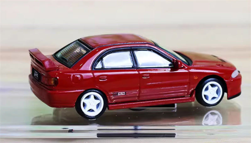 BM Creations MITSUBISHI LANCER EVO II RIGHT HAND DRIVE Red 1:64 Car Pre-built Model