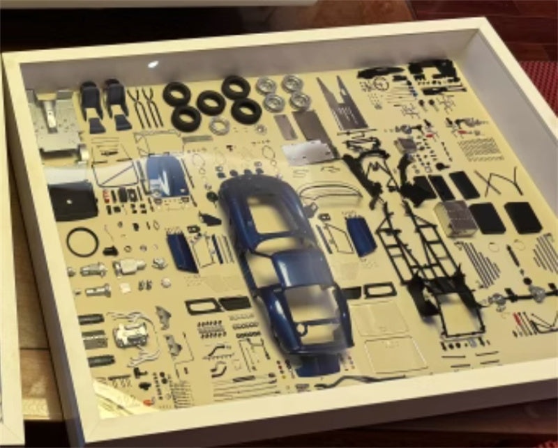 CMC Ferrari 250gto Parts display version frame picture frame blue 1:18 Car Pre-built Model view6