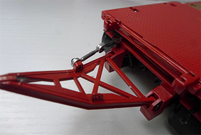 AT COLLECTIONS NOOTEBOOM SUPERTRAILER ASDV-40-22 DRAWBAR TRAILER Red 1:32 Truck Pre-built Model