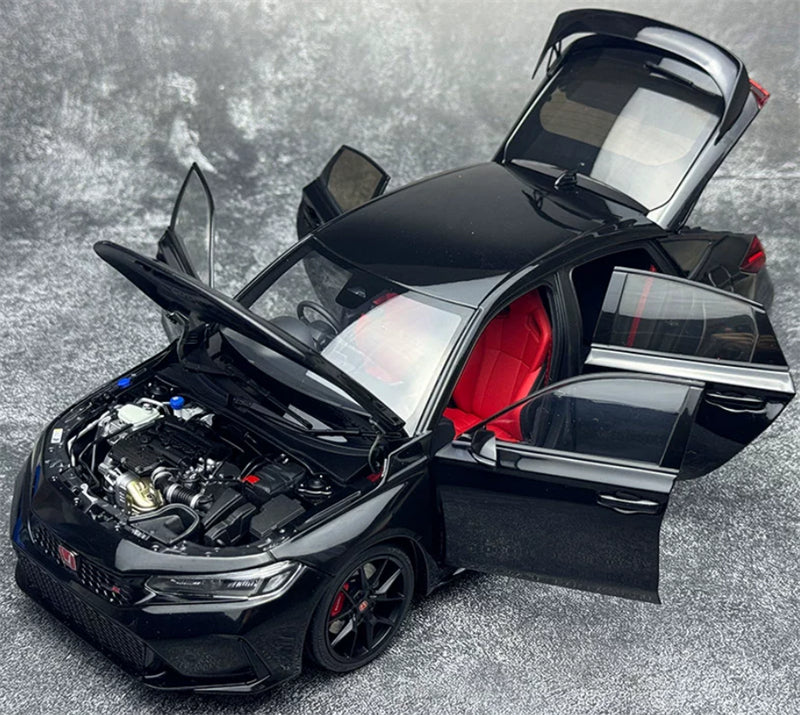 1:18 Honda Civic Type R FL5  Crystal Black Pearl MOTORHELIX Limited Edition 699PCS ONLY DIECAST Model