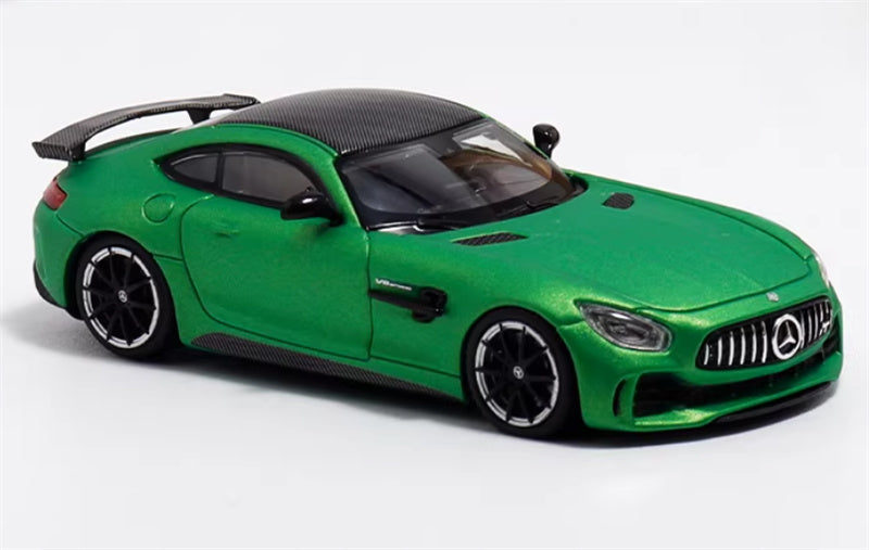 MJ Model 2017 Mercedes AMG GTR C190 First Generation Supercar green Limited Edition 1000PCS Only 1:64 Car Pre-built Airliner Model Display view5