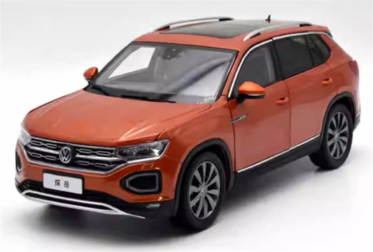 FAW Volkswagen VW TAYRON SUV orange 1:18 Car Pre-built Model view1