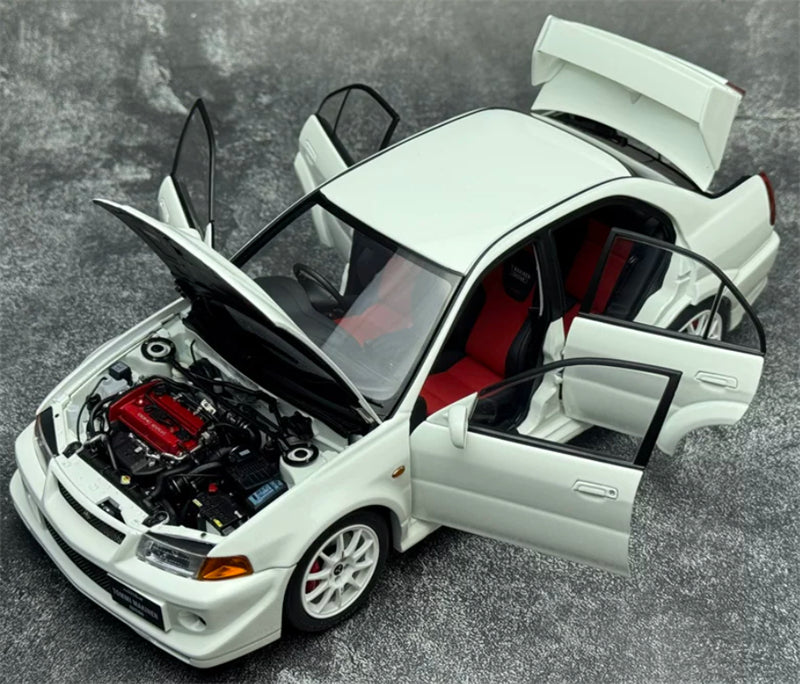 1:18 Mitsubishi Lancer Evolution VI (6.5) GSR T.M.E  Scotia White MOTORHELIX Limited Edition 699PCS ONLY DIECAST Model