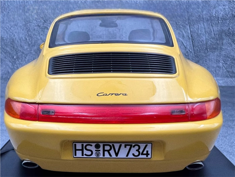 NOREV Porsche 911 993 Carrera Yellow 1:18 Car Pre-built Model view7