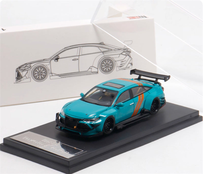 LeManFang Toyota Avalon Mk4 XX50 Wide Body Car green 1:64 Car Pre-built Model view6