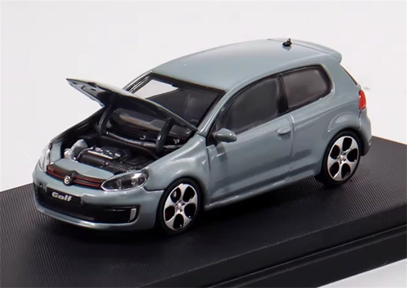Max well Volkswagen Golf GTI 6th generation cement gray regular version 1:64 Car Pre-built Airliner Model Display view1