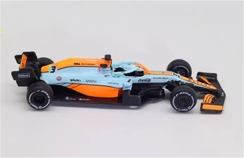 LCD-MODELS-MODELS Mclaren MCL35M Monaco Gulf Edition No.3 Ricciardo & No.4 Norris 2 Car Set Limited Edition 4000PCS ONLY 1:64 car Pre-built Model view3
