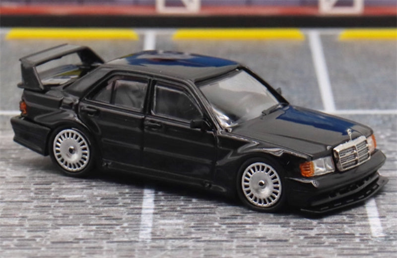 SEEKER Mercedes Benz 190E 2.5-16 Evolution Black 1:64 Car Pre-built Model view4