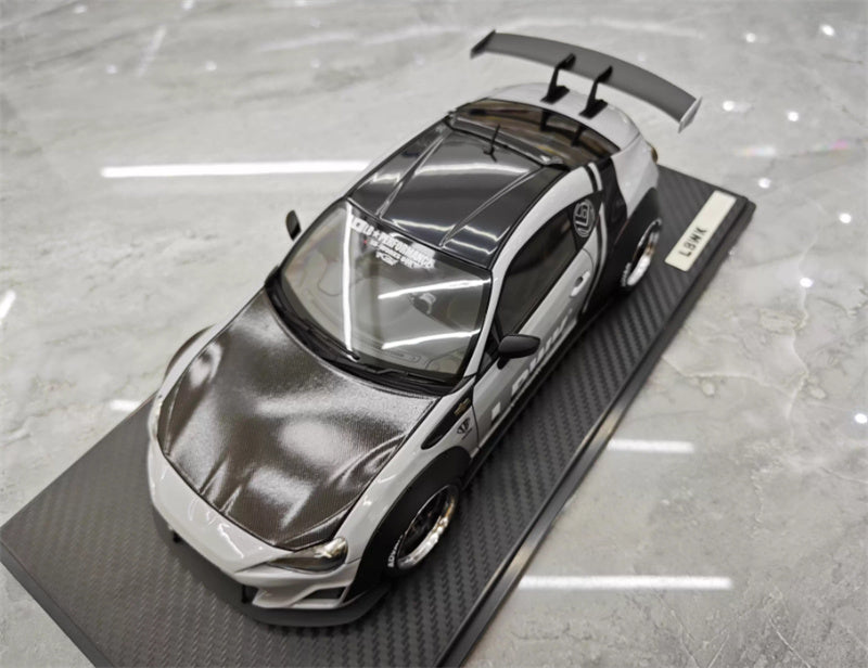 IGNITION MODEL Wide body Toyota 86 ver.1 lb gray black 1:18 Car Pre-built Model view9
