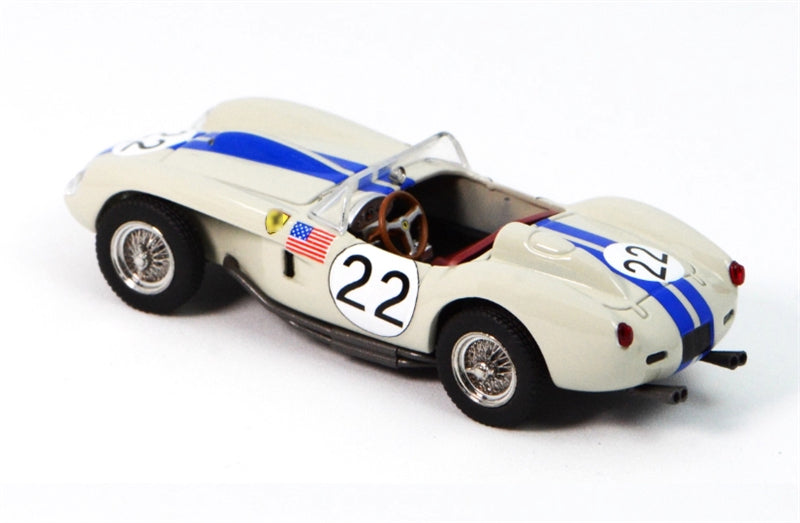 GFCC 1957 Ferrari 250 Testa Rossa Racing Gray White #22 LHD 1:64 car Pre-built Model view3
