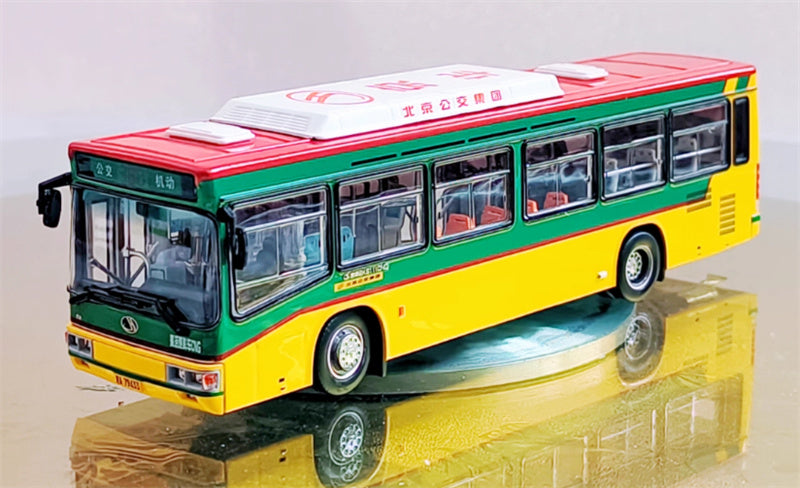 Beijing Public Transport New version Jinghua BK6111 single Machine route 380 1:64 Bus Pre-built Model view1
