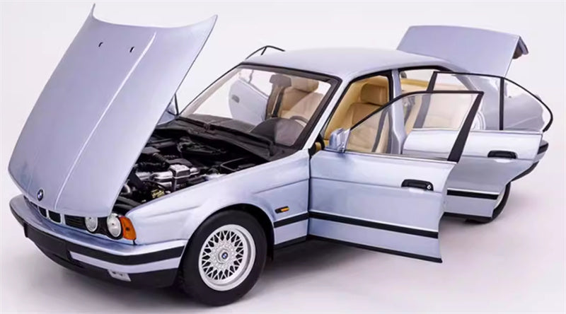 1:18 BMW 5 Series 535i E34 1988 silver blue  MINICHAMPS  DIECAST Car Model