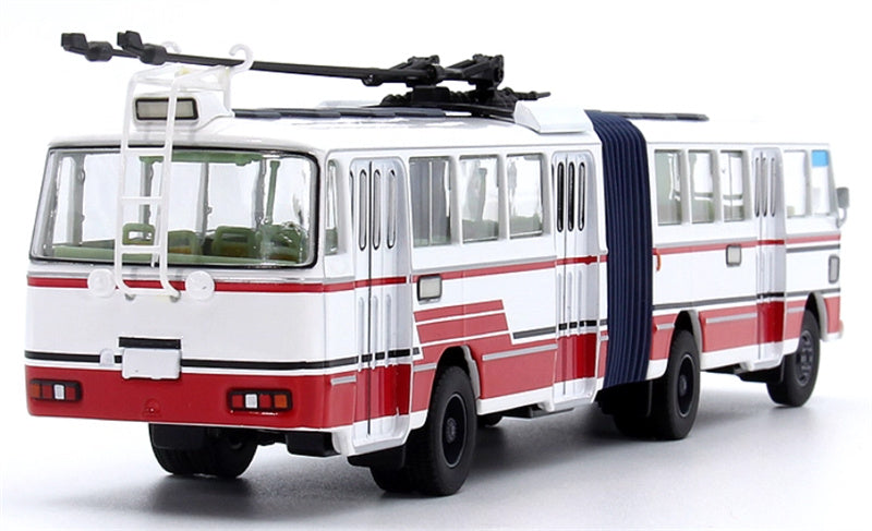 AUTO-GLIMPSE Shanghai Bus SK561G articulated trolley bus red 1:64 Bus Pre-built Model view2