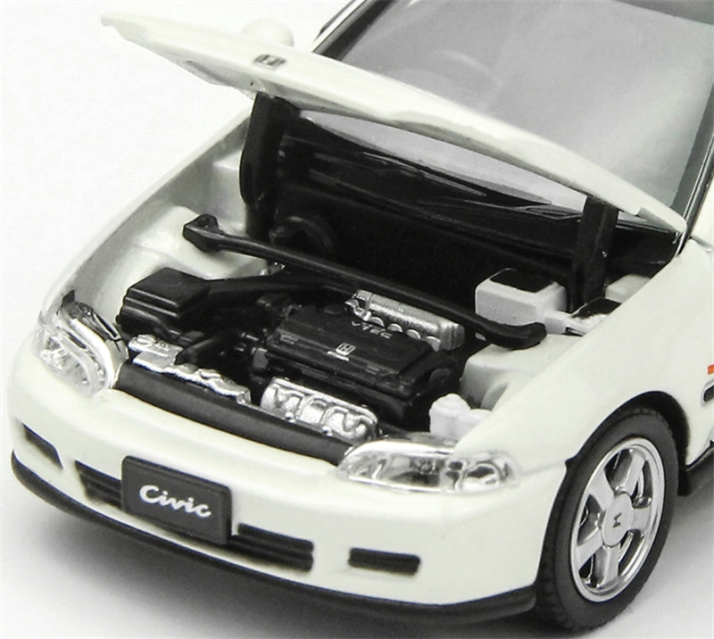 LCD-MODELS Honda Civic SiR II EG6 White 1:64 car Pre-built Model view8