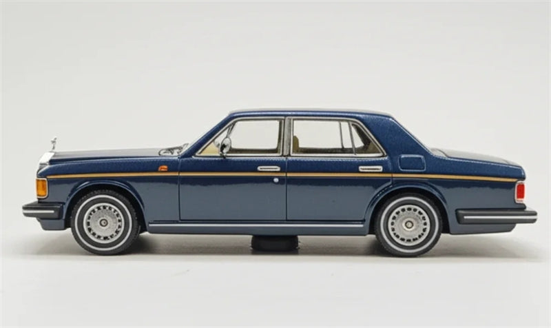 GFCC 1994 Rolls Royce Silver Spur III Dark Blue Gold waistline Limited Edition LHD 1:64 car Pre-built Model view3