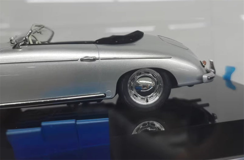 1:18 Porsche 356A silver Amalgam convertible Resin Car Model view6