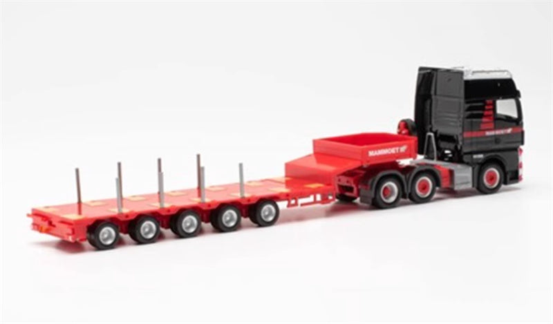 Mammoet MAN TGX 3-axle low plate trailer 1:87 Truck Pre-built Model