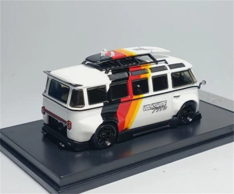 1:64 VOLKSWAGEN T1 Rob3works White with Graphics Inspire Model DIECAST Model