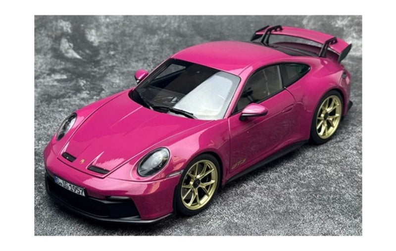 1:18 Porsche 911 992 GT3 RS  Rose Red - Golden Wheel NOREV  DIECAST Model