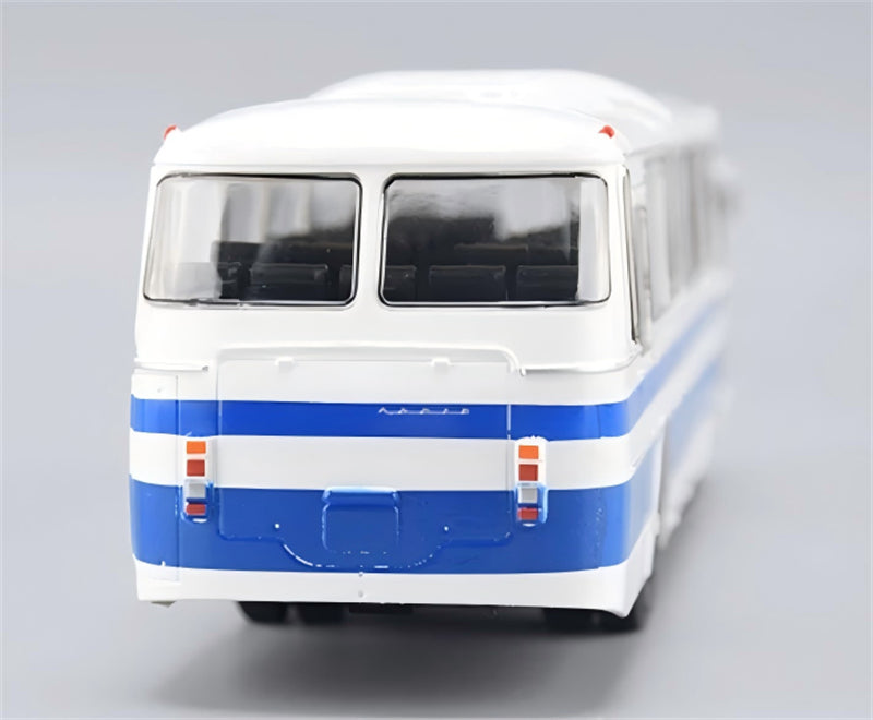 1:43 LAZ 699R Modimio White/Blue ABS Model
