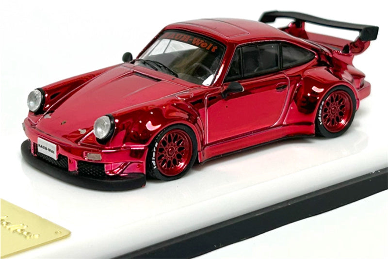 mymodelcollect Porsche RWB 930 Metal Red RAUH - Welt 1:64 Car Pre-built Model view1