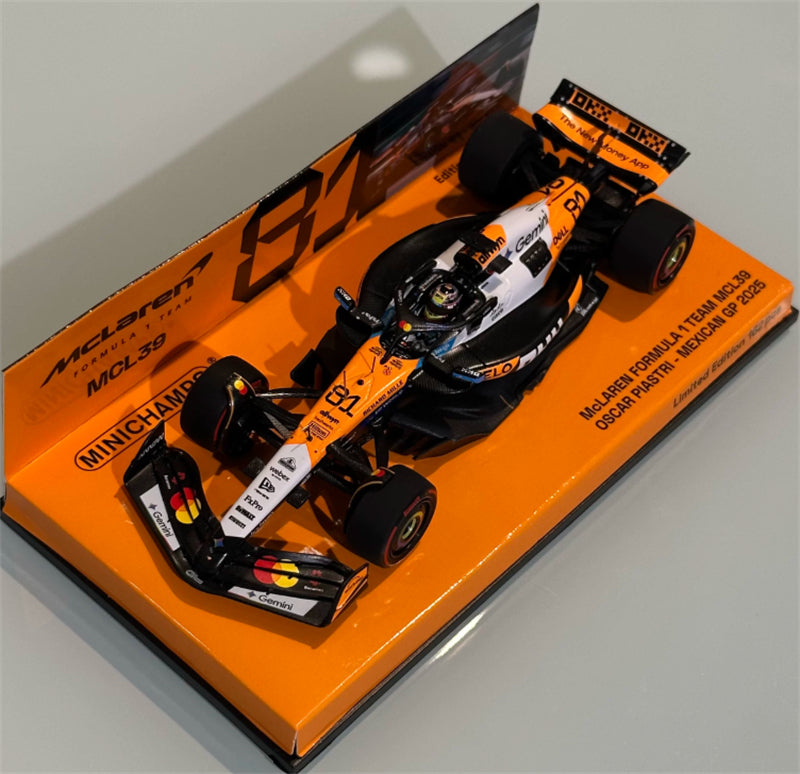 1:43 McLaren MCL39 Piastri Mexican 2025  MINICHAMPS Limited Edition 162PCS ONLY Resin Model